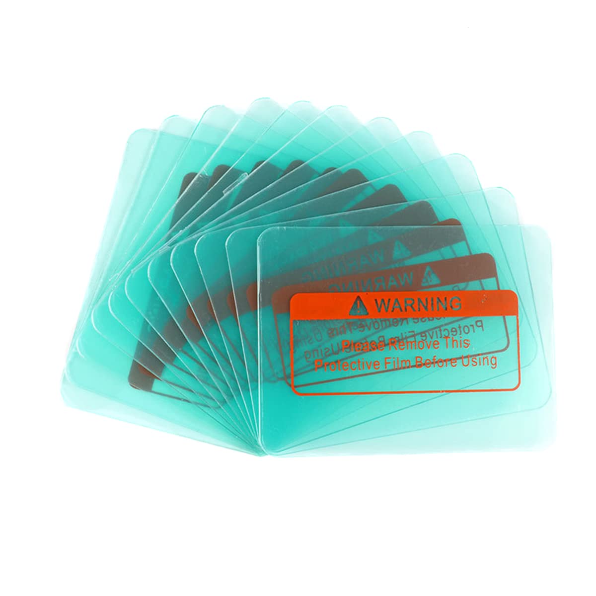 MACHSWON 10 PCS Welding Helmet Cover Lens Outside Protective Lens Filter Covers 105x53x0.8mm Replacement Lens Clear Cover Lens for Solar Auto Darkening Welding Helmet