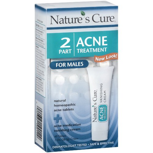 Nature's Cure Two-Part Acne Treatment System for Males 1 month supply (Quantity of 3) image
