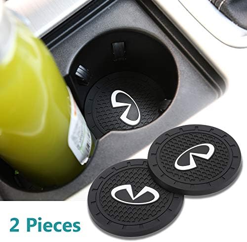 Yuanxi Electronics 2pcs 2.75 inch Car Interior Accessories Anti Slip Cup Mat for Infiniti All Models