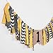 palasasa Crown boy Black and Yellow One Banner -Handmade First Birthday Decorations Burlap Highchair Banner for 1st Birthday Baby Boy