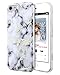 Dailylux iPod Touch 6 Case,iPod Touch 5 Case,iPod Touch 7 Case,Hard PC+ Soft TPU Edge Protection Ultra thin Shockproof Air Cushion Technology Cover for iPod Touch 5/6/7th Generation-White Marble