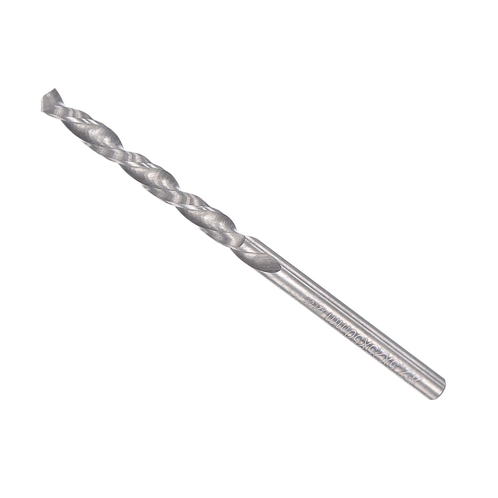 CoCud Solid Carbide Drill Bits, 2.5mm Diameter, Left Hand YG6X (C3/K10) Tungsten Carbide Straight Shank Twist Drill Bits - (Applications: for Stainless Steel Alloy), 1-Piece