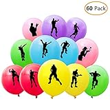 DMight Birthday Party Supplies for Game Fans, 60 Pcs Latex Balloons Party Favors, Double-side Design (Dance Moves)