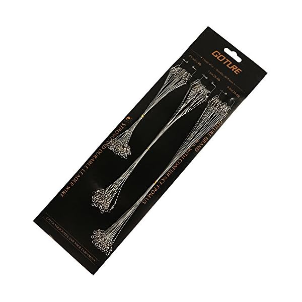 Saltwater-Stainless-Line-Wire-Fishing-Leaders-Line-Silver-8kg10kg12kg-Pack-of-60