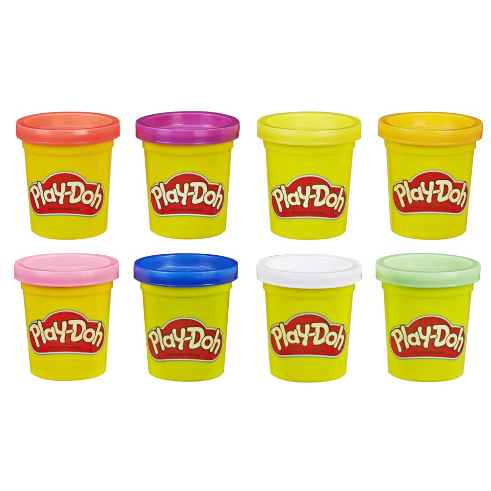 Play-Doh, Assorted Colours, Pack of 8 Tins (Hasbro E5044EU4)