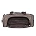BLUBOON Overnight Bag Canvas Genuine Leather 18.9