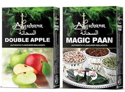 SCORIA Alsuhana Double Apple & Magic Paan Combo Premium Quality Assorted Hookah Flavour/Molasses Flavours