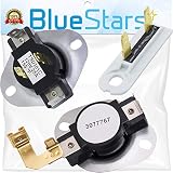 3387134 & 3392519 & 3977767 Dryer Thermostat and Dryer Thermal Fuse Replacement kit by Blue Stars - Exact Fit For Whirlpool & Kenmore Dryers