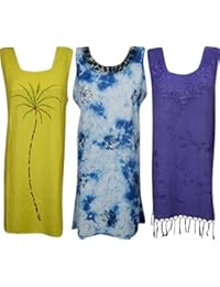 Womens Shift Dress Tie Back Embroidered Summer Sundress SM Wholesale Lot Of 3