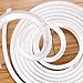 Sumnacon Frameless Adhesive Pile Weather Strip (1 Pcs White)