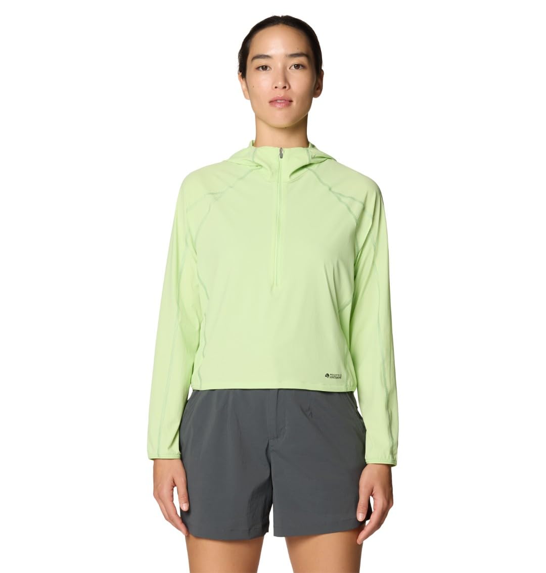 Mountain Hardwear Women’s Sunshield Hoody, Frozen in Lime, X-Large
