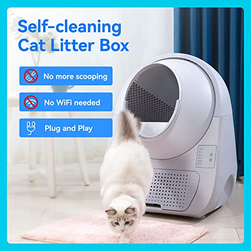 CATLINK Self Cleaning Automatic Litter Box, Double Odor Removal, Robot