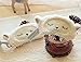 Ayygift 2-PACK Lambs Wool Patch Eye Mask Cute Plush Sheep Sleeping Eye Cover Blinder