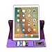 iPad Air Case, Boriyuan Detachable 360 Degree Rotating Stand Flip Folio PU Leather Smart Cover with Auto Sleep/Wake Function + Card Slot + Screen Protector + Stylus for Apple iPad Air 1, Purple