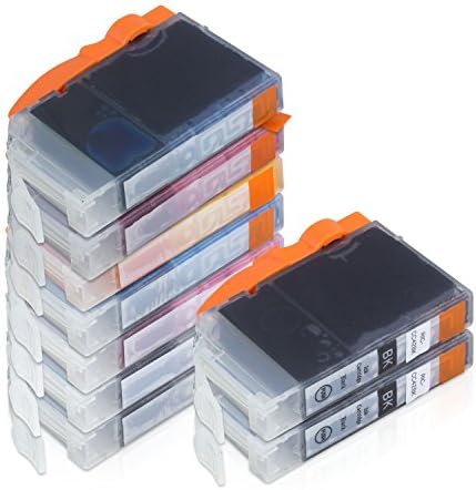 SOJIINK Canon CLI-42 Ink Cartridge Pixma Pro 100 Photo Printer Inkjet Replacement Toner Compatible Black and Colors with Chip x [9 Pack Combo] Set Value