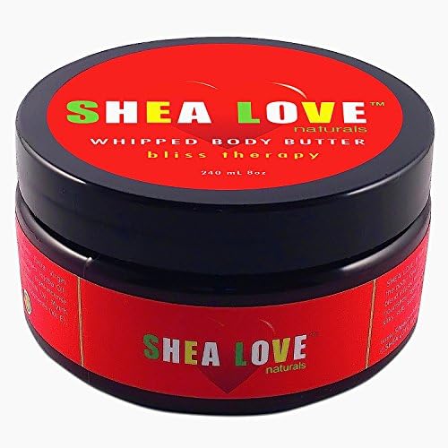 ORGANIC BODY BUTTER - Shea Butter, Coconut Oil, Aloe Vera Gel, Jojoba Oil, Six Essential Oils for Natural Skin Care - 8 oz.