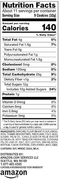 AMAZON GROCERY, VANILLA WAFERS, 12 OZ