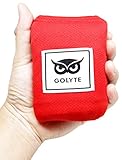 Golyte Beach Blanket / Picnic Blanket Mat Portable Easy Fold Extra Large Compact Lightweight Sand Free Proof / Waterproof with 4 Corner Loops Sand Pockets Machine Washable Red