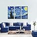 wall26 - Starry Night by Van Gogh - Canvas Art Wall Decor - 36