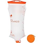 Ryaco Water Bag 2L Compatible with Sawyer Squeeze Water Filter, Outdoor Water Container, Water Filter Bag with Durable TPU Material Collapsible Hydration Canteens for Camping Hiking Cycling Fishing