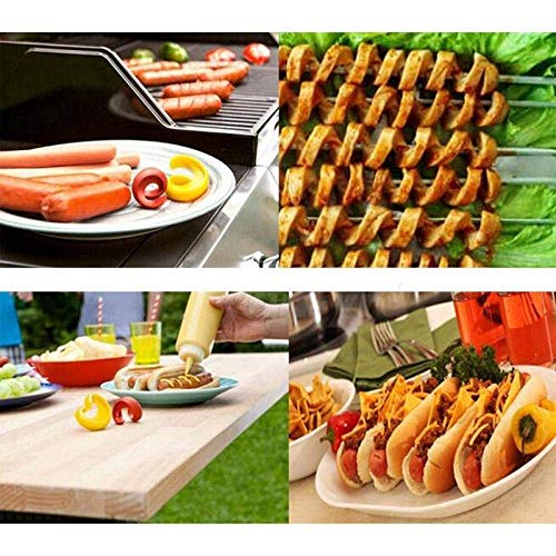 sgfbhd Spiral Grilling Hot Dog Sausage Slicers for BBQ