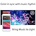 Led Strip Lights 16.4ft/5m Non-Waterproof LED Lights Kit 5050 RGB Rope Lights with Bluetooth Smartphone APP Controller & 12V 3A Power Supply for iOS and Android System