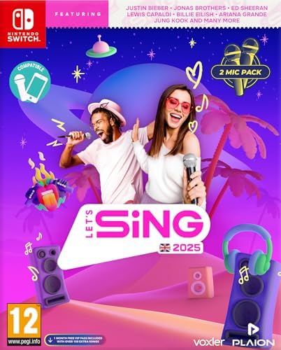 Amazon.com: Let's Sing 2025 (2 mic bundle) - Nintendo Switch