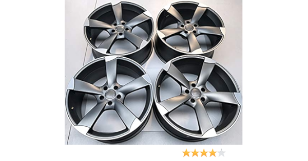 Carbonado LLANTA para Audi Mod. Rotor 18 Pulgadas Antracita Pulido