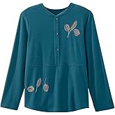 Women's Open Back - 3 Button Top