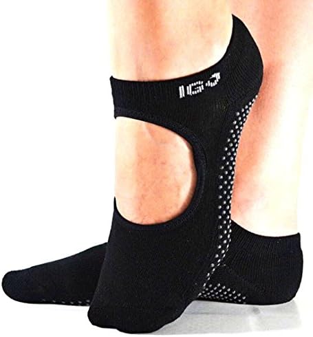 Pure Sports Women's Non Slip Gripper Socks Yoga Barre Pilates Cotton, Ankle IGO IGO FLEX