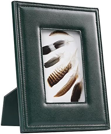 Tarshim 4x6 Picture Frames,Muti Color Leather Photo Frame Glass Front Made to Display 4x6 inch Picture Tabletop/Desktop Vertical and Horizontal Included