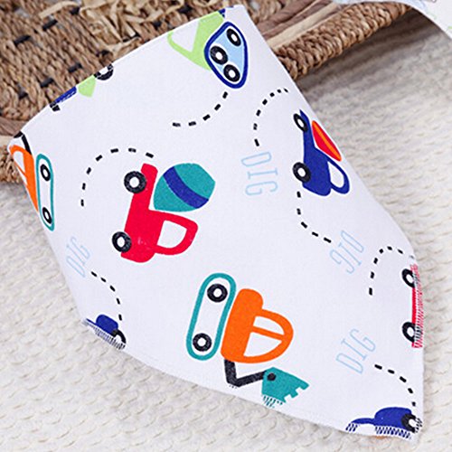TRENTON Baby Boy Girl Cotton burp clothes Lovey Buttons Thick Bib Feeding Bandana - 20