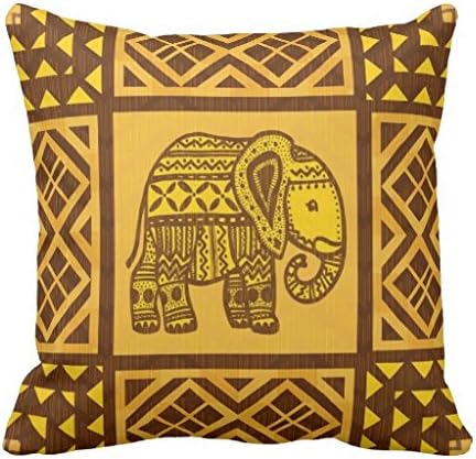 Boho Bohemia Vintage African Style (12) Theme Pillow Case Cotton Cushion Cover Sofa Decorative Square Pillowcase 20x20inch