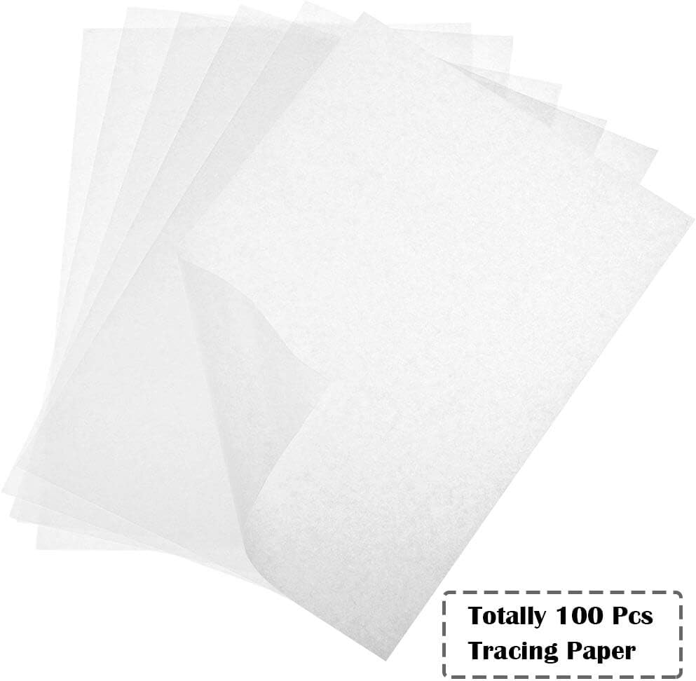 Selizo 100 Sheets Tracing Paper, Translucent Sketching and Tracing
