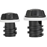 2 Pack Drain Plugs for RTIC Coolers, Large &amp; Small Cooler Drain Plugs Compatible with RTIC 20QT, 45QT, 65QT Coolers with New Two Drains