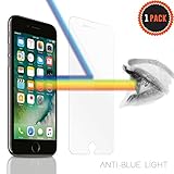 iPhone 7, 8 Anti-Blue Light Premium Tempered Glass Screen Protector - Premium Ballistic Tempered Glass + Anti-Blue Light + + Touchscreen Accuracy (0.33mm, 2.5D Rounded borders) - 1PK