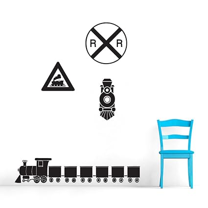 Amazon Com Train Wall Decals Set Boys Bedroom Nursery