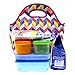 Neoprene Chevron Print Tote Bag - Insulated Waterproof Lunch Box for Kids, Women and Girls - Homwe