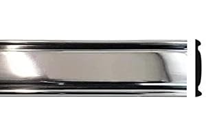 Automotive Authority 1973-1987 Chevy GMC Chrome Side Body Trim Molding C10, C20, C30, K10, K20, K30, V10, Suburban, Custom Deluxe, Silverado, Pickup Trucks - 2.25" Wide (Quarter Roll - 80")