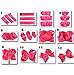 Ribbon for Crafts-Hipgirl 75 Yards 1.5 Grosgrain Ribbon Set for Gift Package Wrapping, Hair Bow Clips & Accessories Making, Crafting, Sewing, Wedding Decor-15x5yd