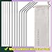 Antonki 11PCS Stainless Steel Straws, 12 Piece Set
