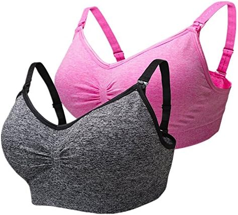kapoki Nursing Maternity Bras Womens Seamless No Rims Button adjustment Pregnant and Breastfeeding Bra
