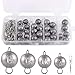 PLUSINNO Fishing Lures, Fishing Tackle Box with Tackle Included Crankbaits, Spoon, Hooks, Weights and More Fishing Accessories, 100 Pcs Fishing Lure Baits Gear Kit for Freshwater Bass
