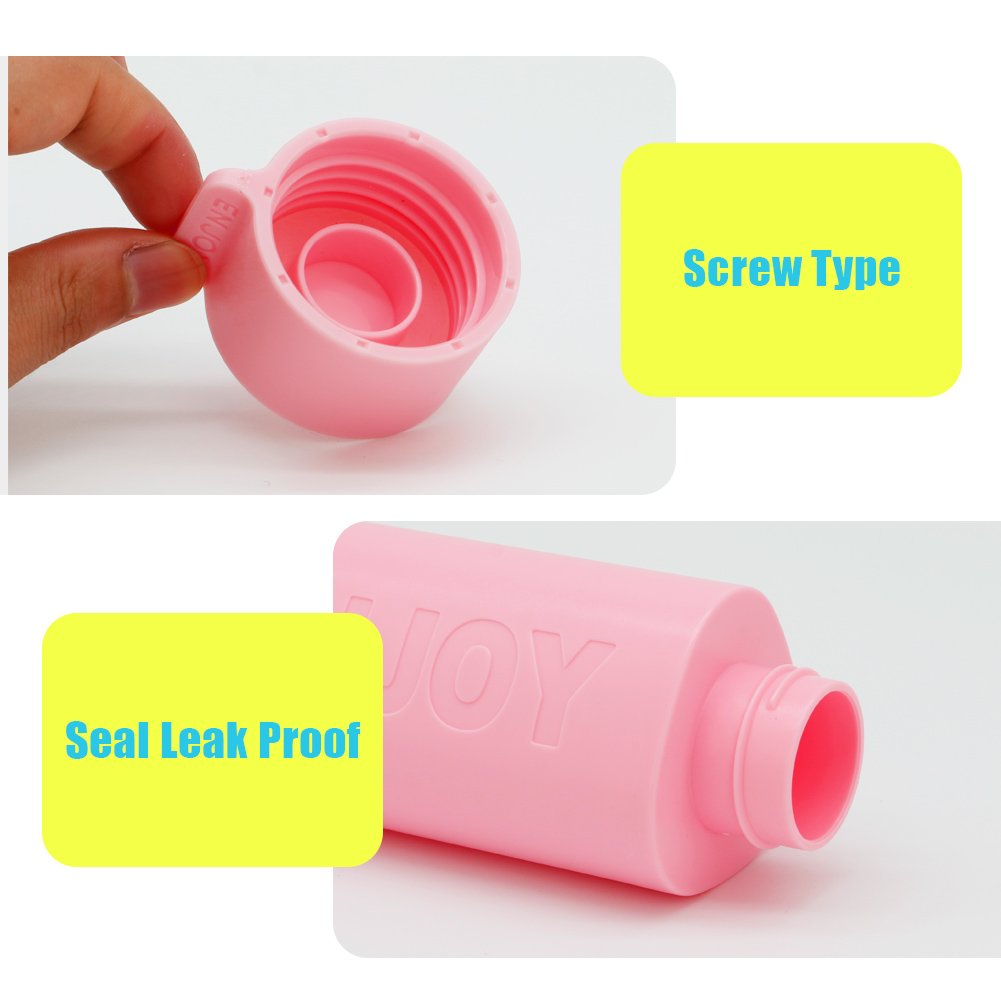 Trinkflasche Wasserflasche Auslaufsicher BPA Frei für Outdoor, Sport, Schule, Fitness und Fitnessstudio 500ML, Pink