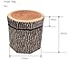 Rainbow Fox Creative fruit Clothing box Stump storage box chests Folding Stool Maximum load capacity 150 Kg Bench storage box (TREE)