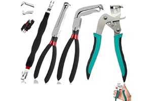 LOISDARO Car Clip Pliers/Disassembly Tools,Efficient Multi-Functional Automotive Snap Ring Pliers,Electrical Disconnect Pliers for Cars,Connector Separator Tool and Fuel line disconnect tool (4PCS)