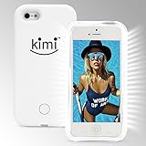 KIMI Selfie Light Iphone 7/8 Case, Fashion Luxury Flash Mobile Led Cover, Increase Facial Light, Luminous Cell Phone Light Up Bumper, Protective Shell
