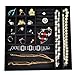 Ikee Design 3 PCS Set Stackable Jewelry Trays (Black)