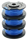 Ryobi One+ AC14RL3A OEM .065 Line and Spool Replacement for Ryobi 18v, 24v, and 40v Cordless Trimmers (3 Pack)
