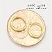 Tiny Hoop Earrings or Nose Rings, 18K Gold Over Silver, 8mm, Endless Hoops,Nose,Cartilage,Ears,Lips